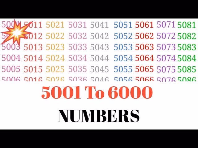 How many numbers between 5000 and 6000 can be formed?