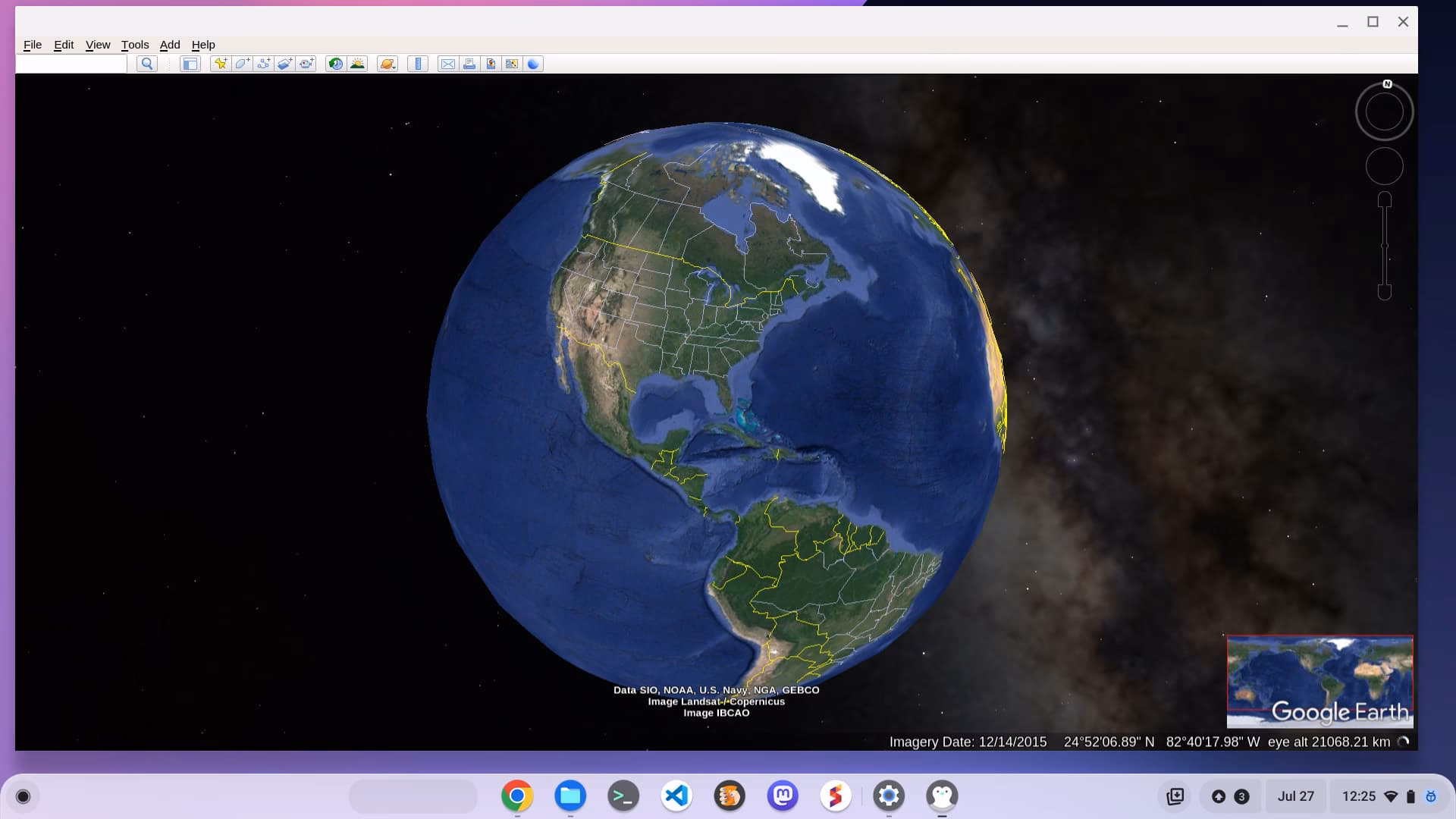 How up to date is Google Earth Pro?