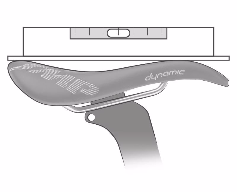 ¿Qué inclinación debe tener el sillín de una bicicleta?