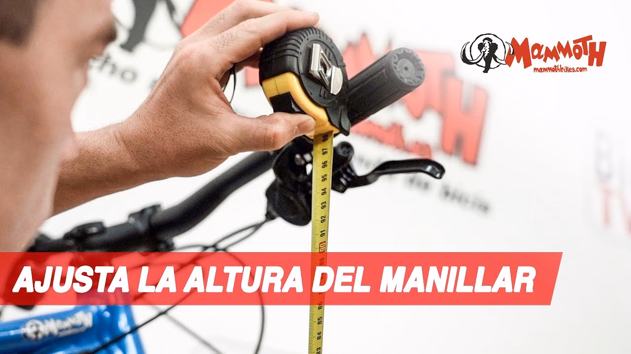 ¿Cuál es la altura ideal del manubrio de la bicicleta?
