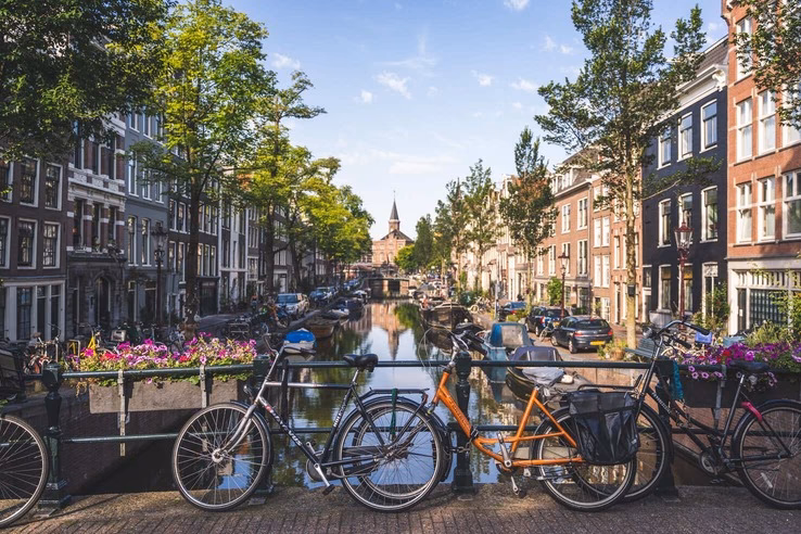 Why do people cycle so much in Amsterdam?