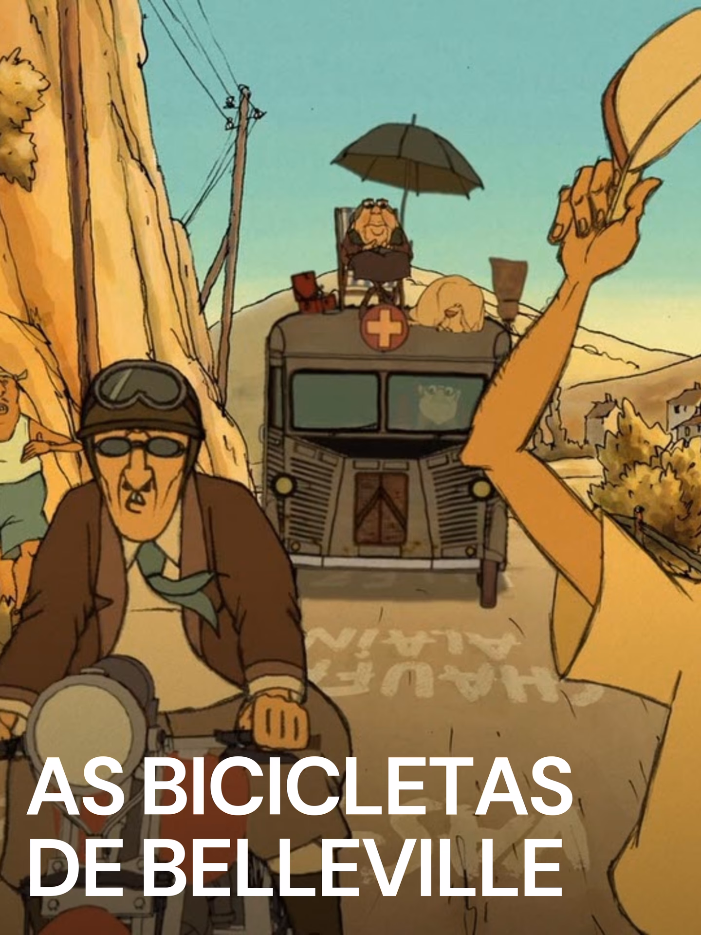 What does he say at the end of Triplets of Belleville?