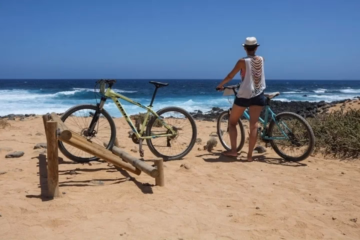 Can I ride my bike on the beach?