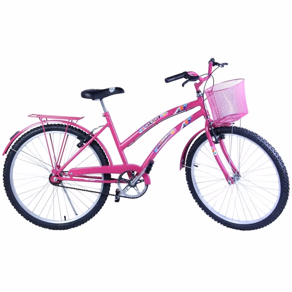 Tem como colocar cesta na bicicleta?