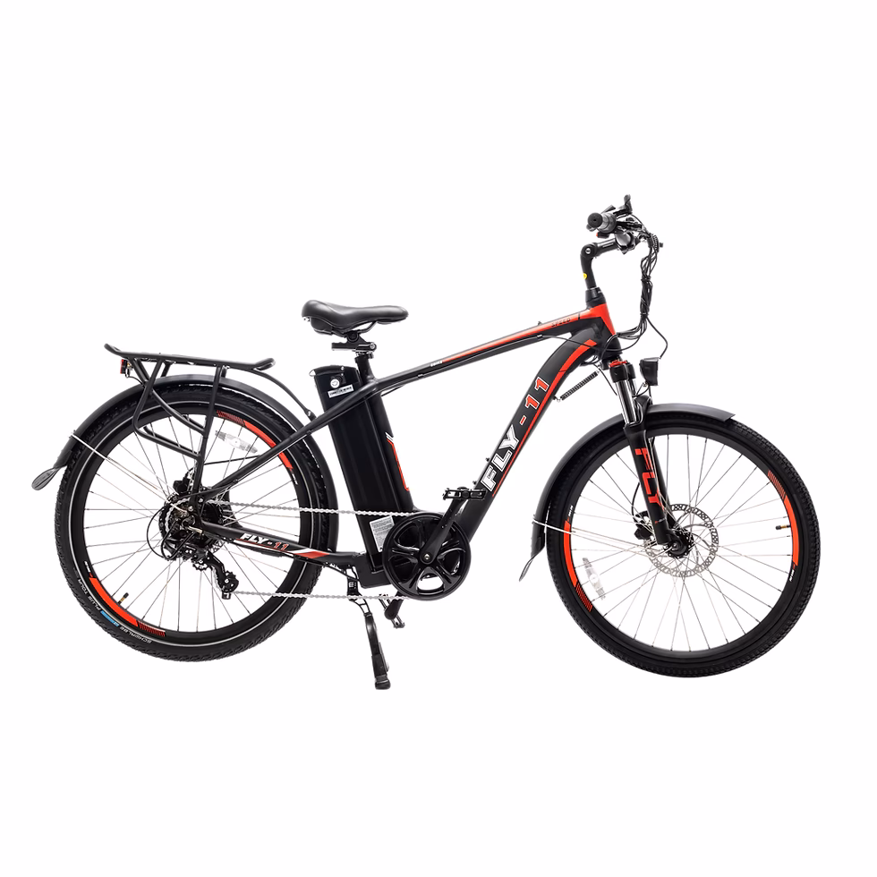 What is the range of the fly e bike?