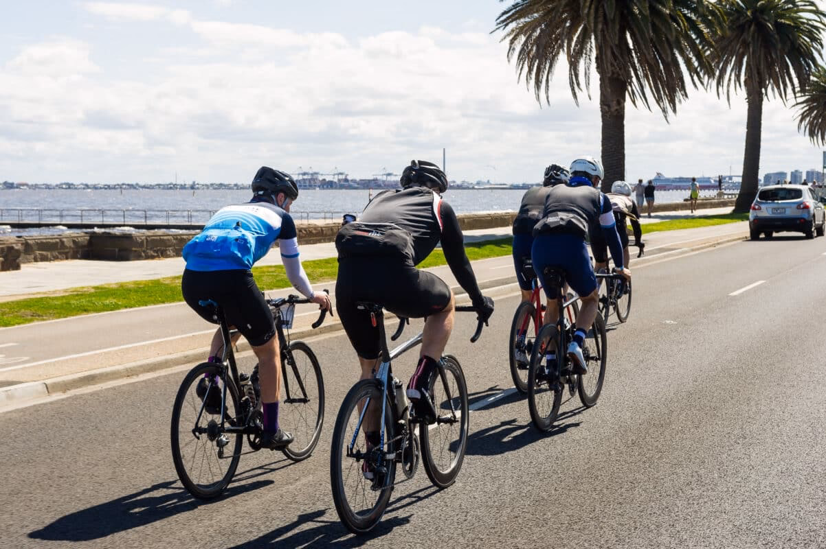 How far can you drive in a bicycle lane in Australia?