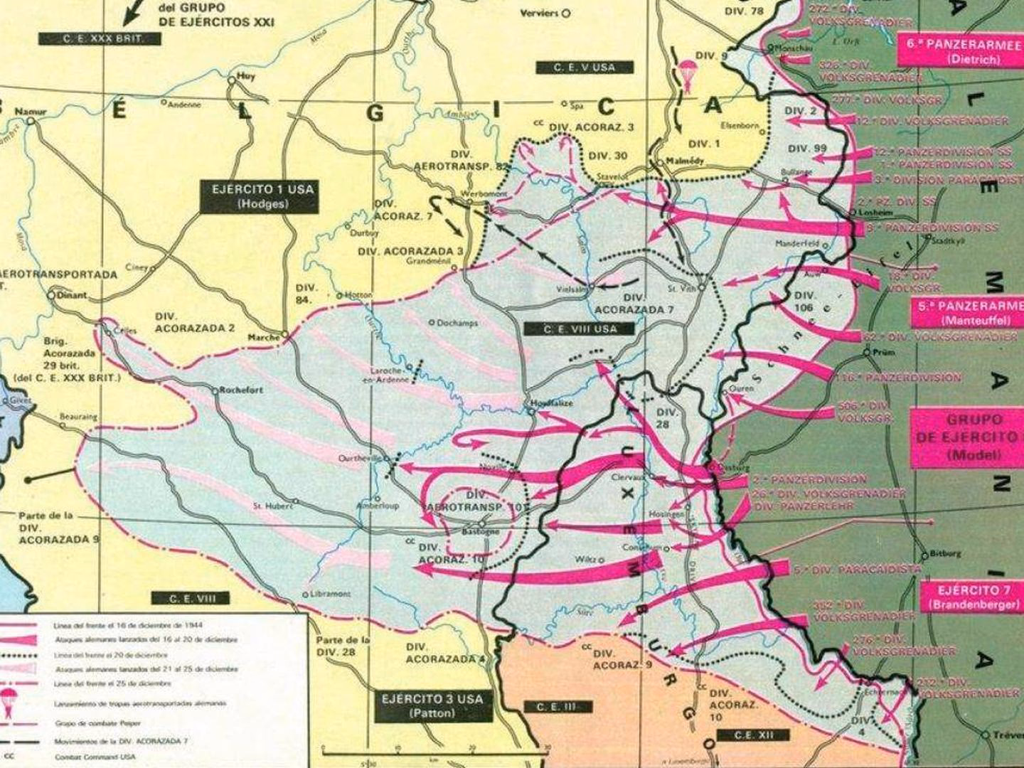 ¿Dónde se ubican las Ardenas?