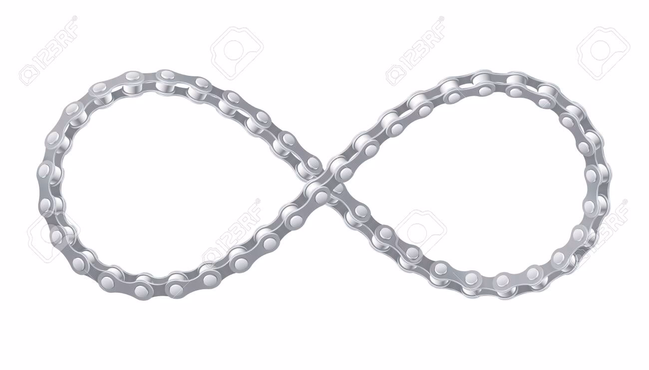 ¿Cómo arreglar una cadena de bicicleta doblada?