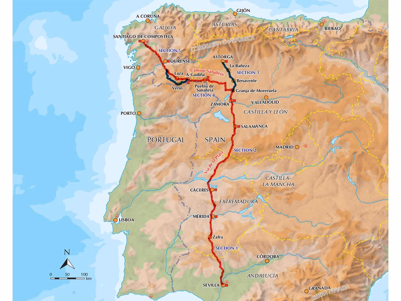 How long does it take to walk the Camino de la Plata?