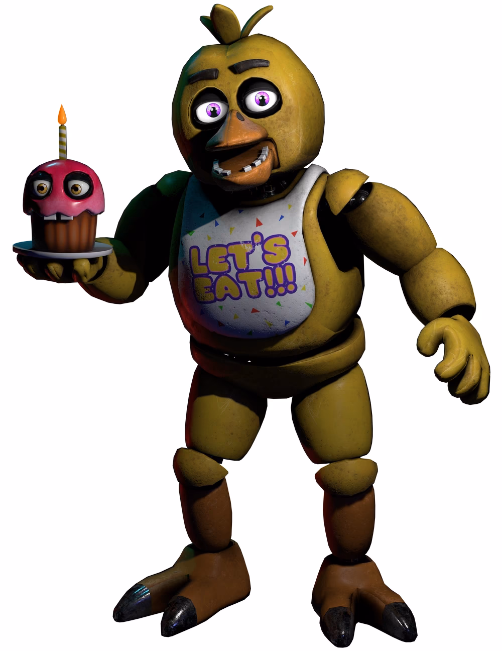 Are Chicas eyes purple?