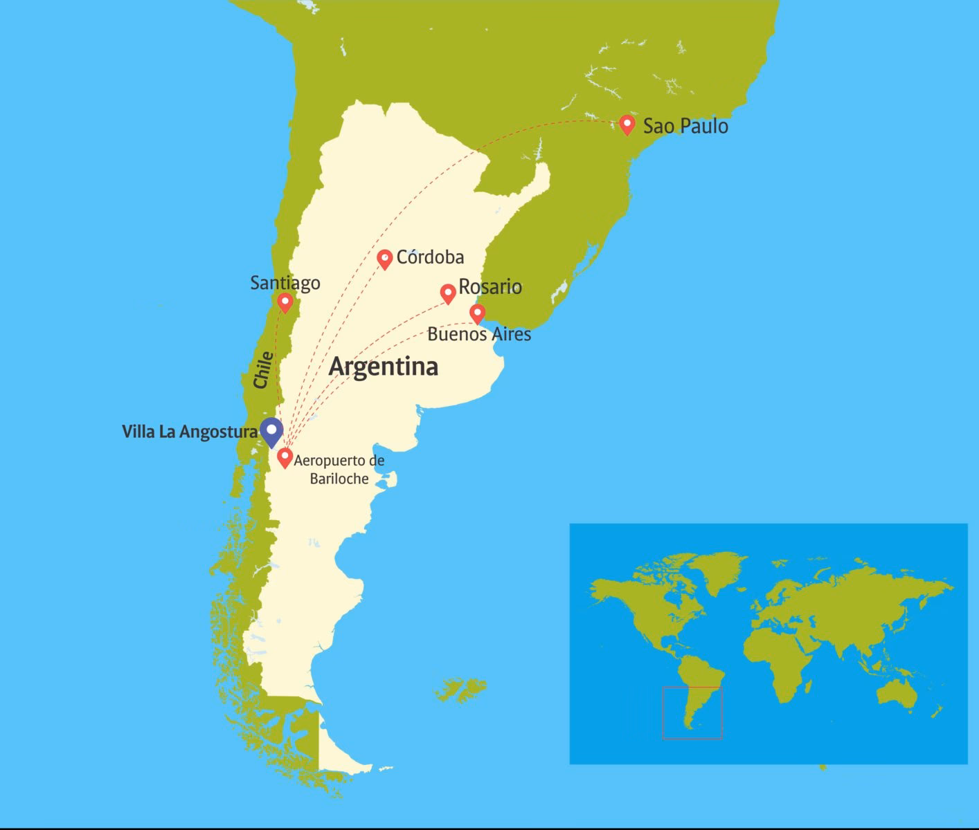 ¿Qué colectivo me lleva de Bariloche a Villa La Angostura?