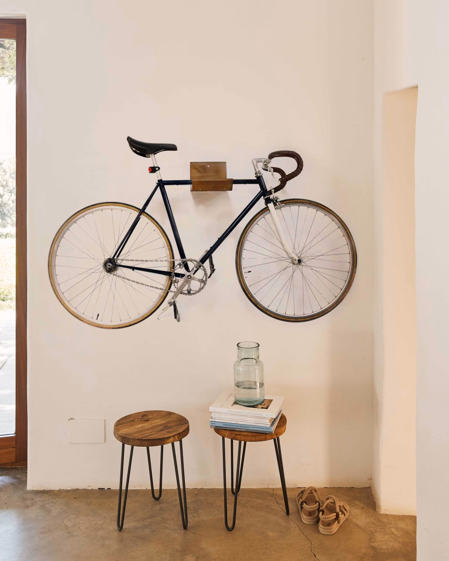 ¿Está bien colgar bicicletas en la pared?