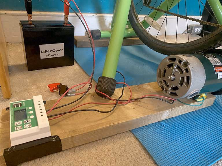 ¿Cómo se puede generar electricidad con una bicicleta?