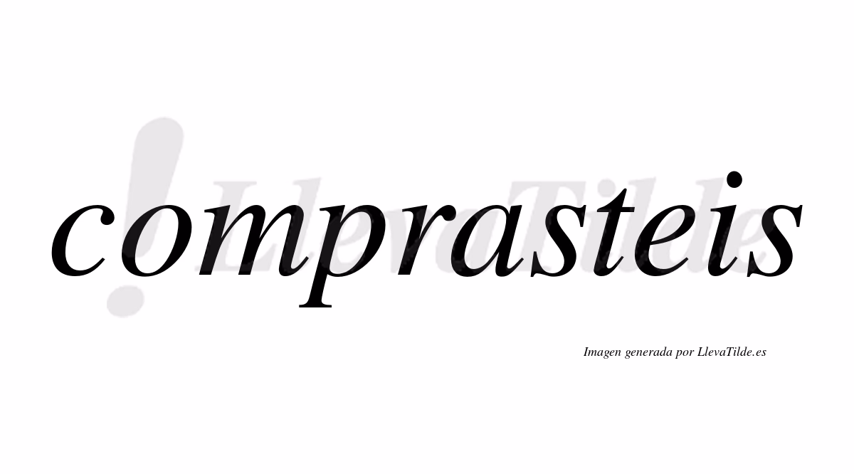 What is compro in Spanish?