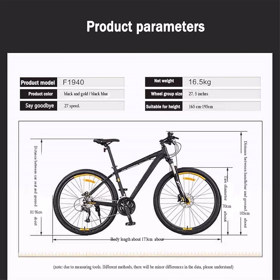 ¿Cuál es el tamaño promedio de una bicicleta para adultos?