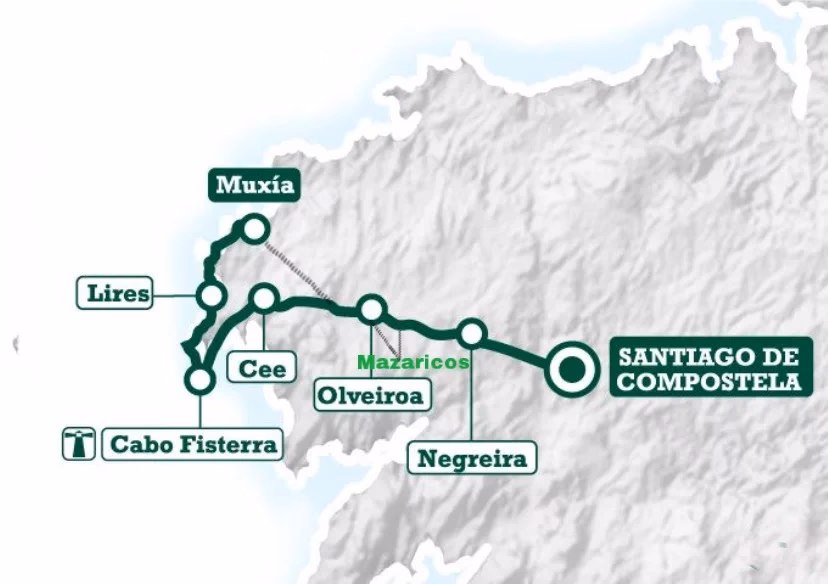 ¿Cuánto cuesta un taxi de Finisterre a Santiago de Compostela?