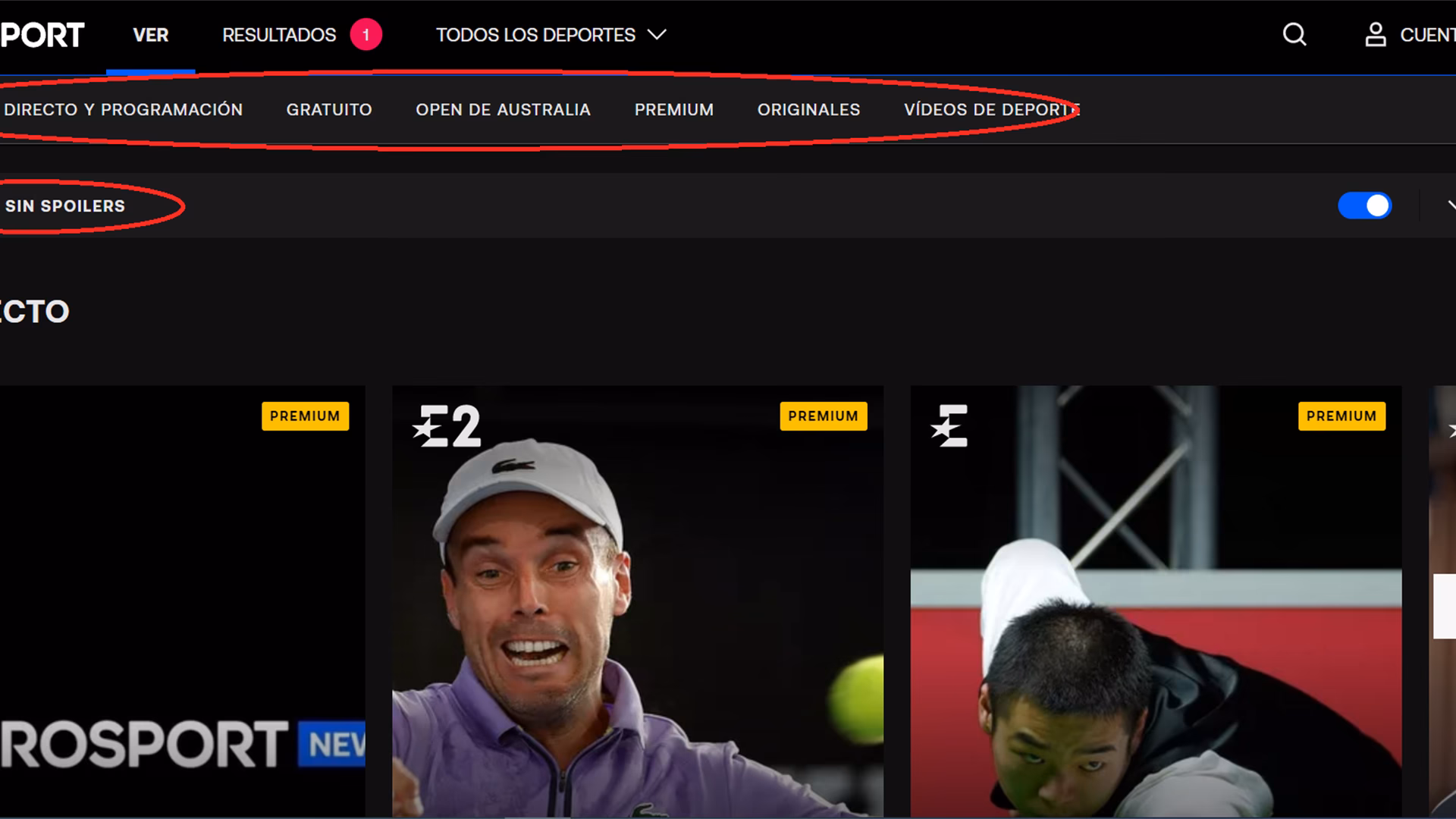 ¿Dónde puedo ver el canal Eurosport?
