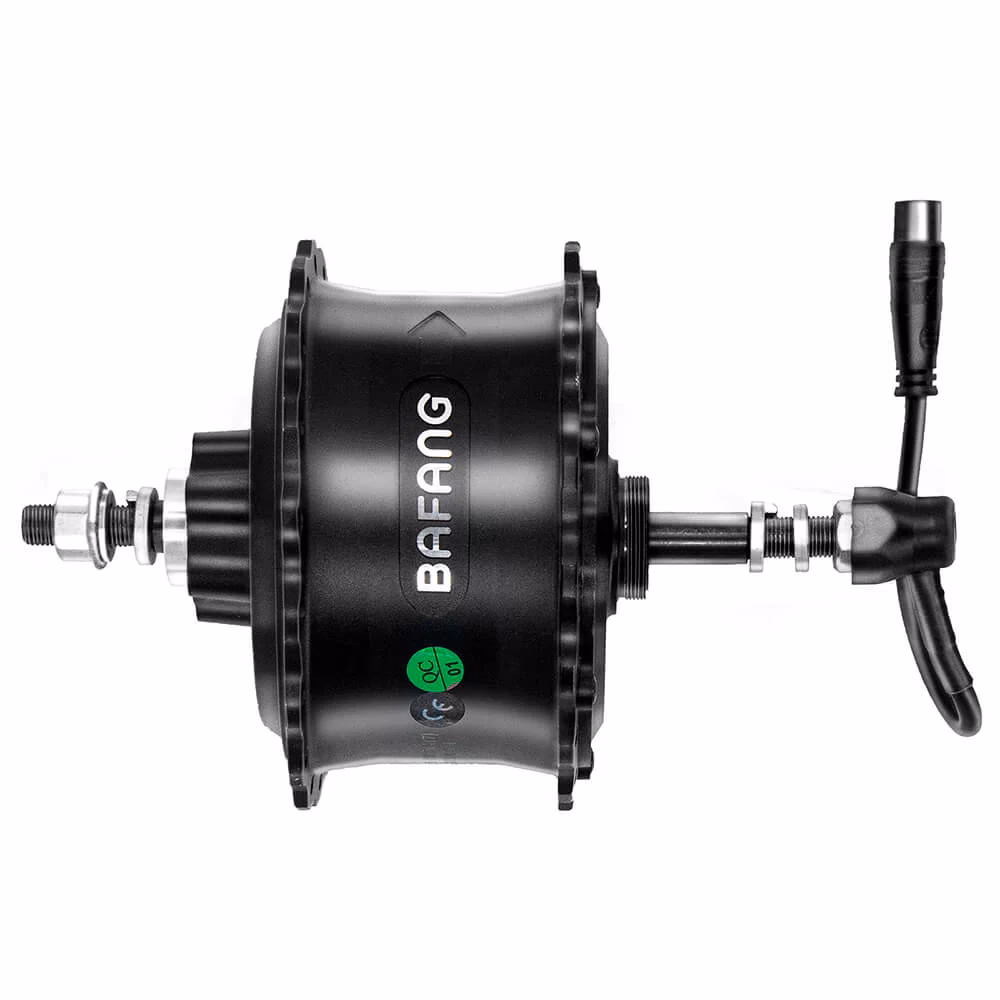 What type of motor is used in an ebike?