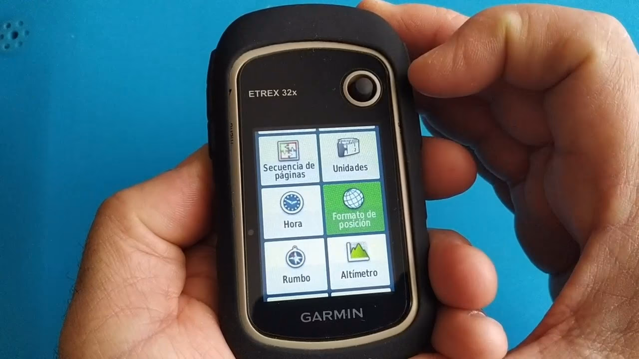 ¿Cuál es el formato de posición del GPS Garmin?