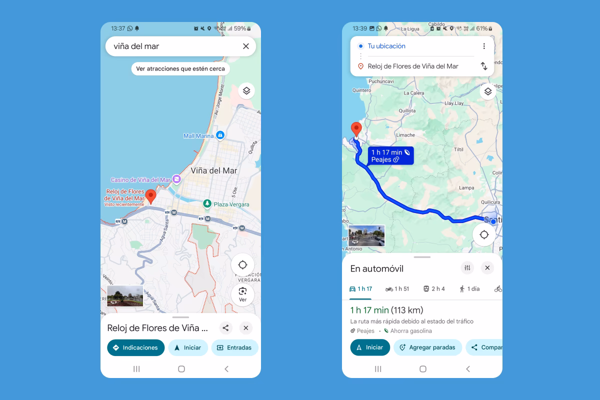 ¿Cómo puedo grabar una trayectoria en Google Maps?