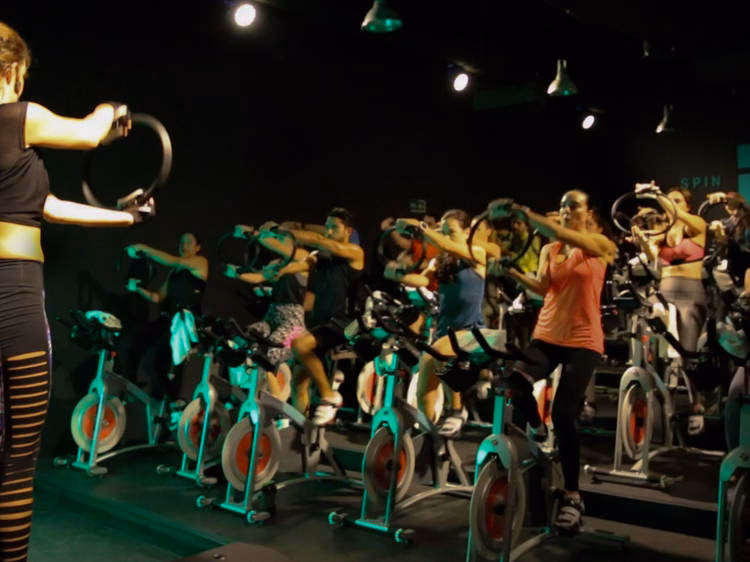 How far is 30 minutes of indoor cycling?