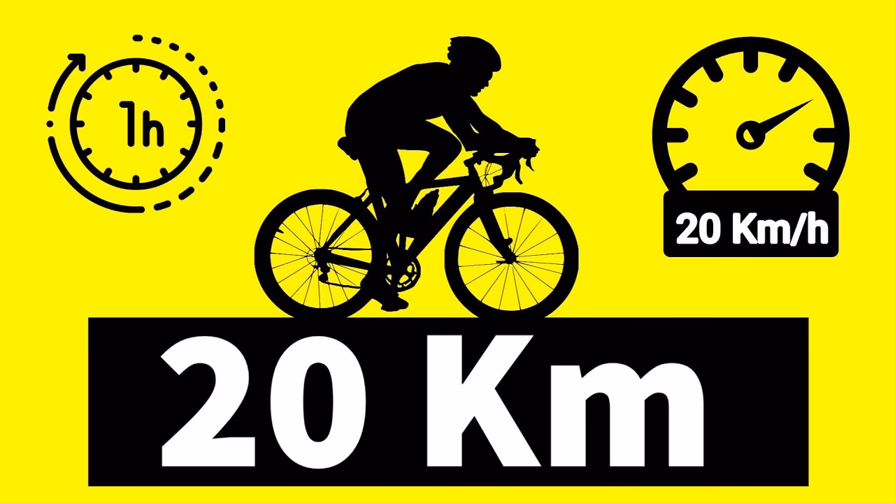 How fast is a bicycle in km/h?