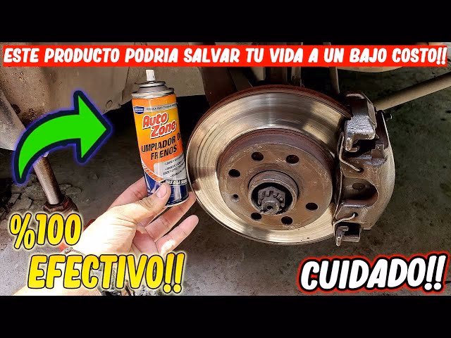 ¿Qué puedo usar si no tengo limpiador de frenos?