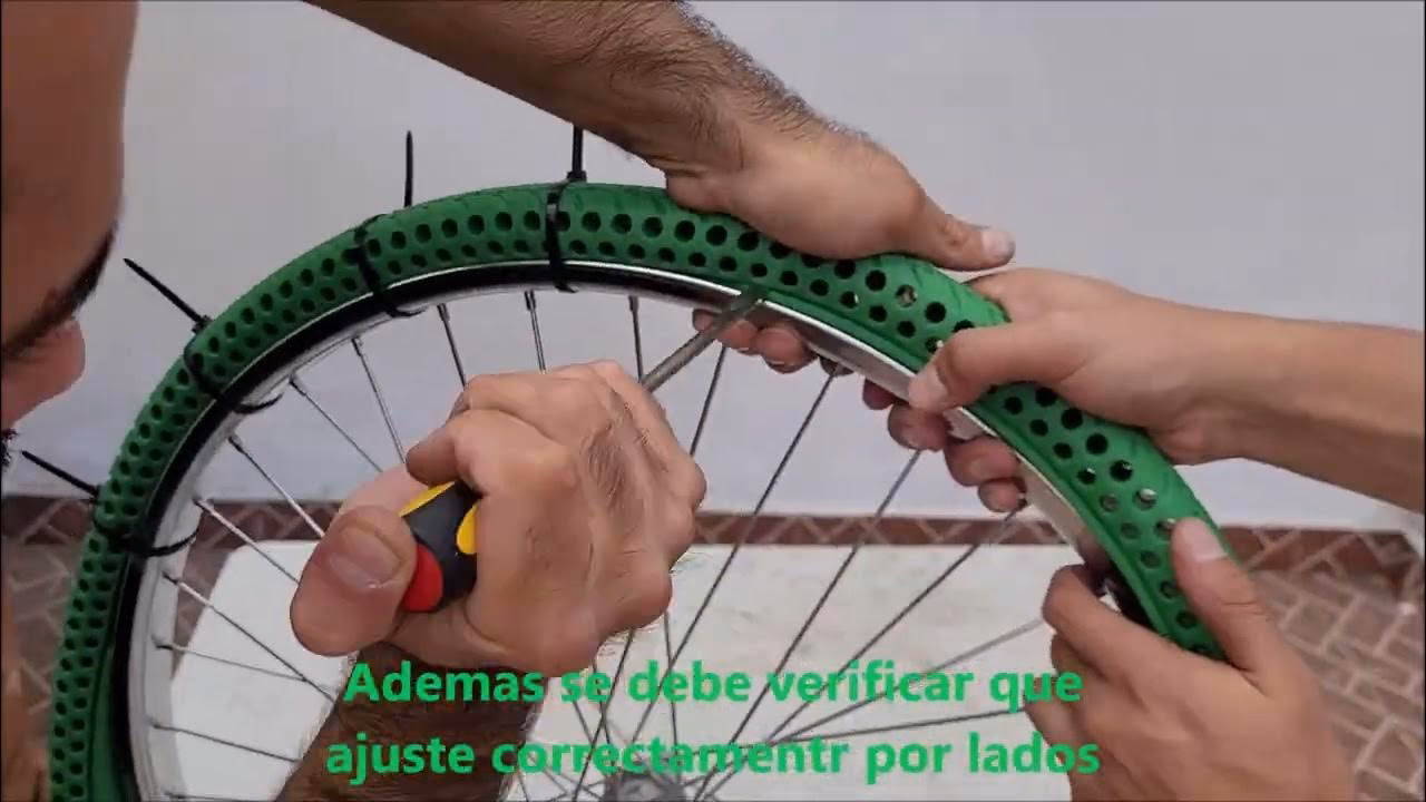 ¿Cómo se llaman las llantas que no se ponchan de bicicleta?