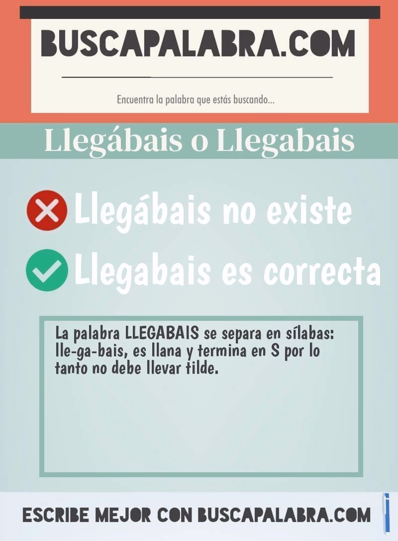 What does llegaremos mean?