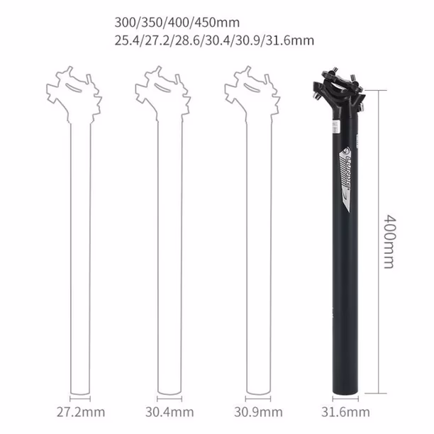 ¿Cuáles son las medidas de las tijas de sillín de bicicleta?