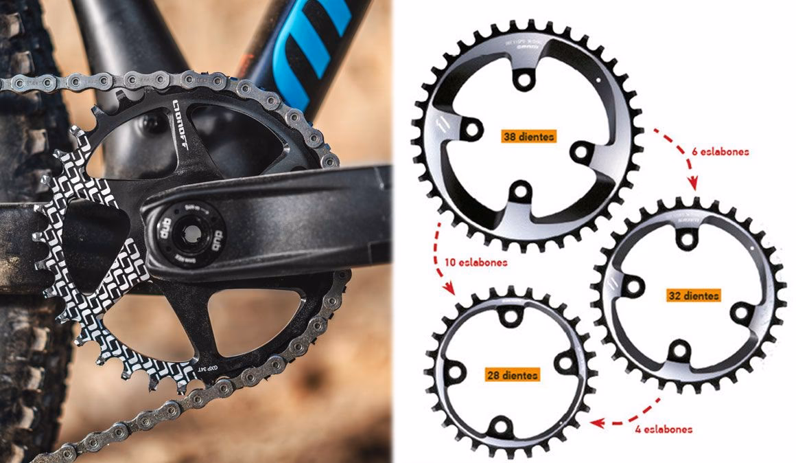 ¿Qué es mejor, 32 o 34 dientes MTB?
