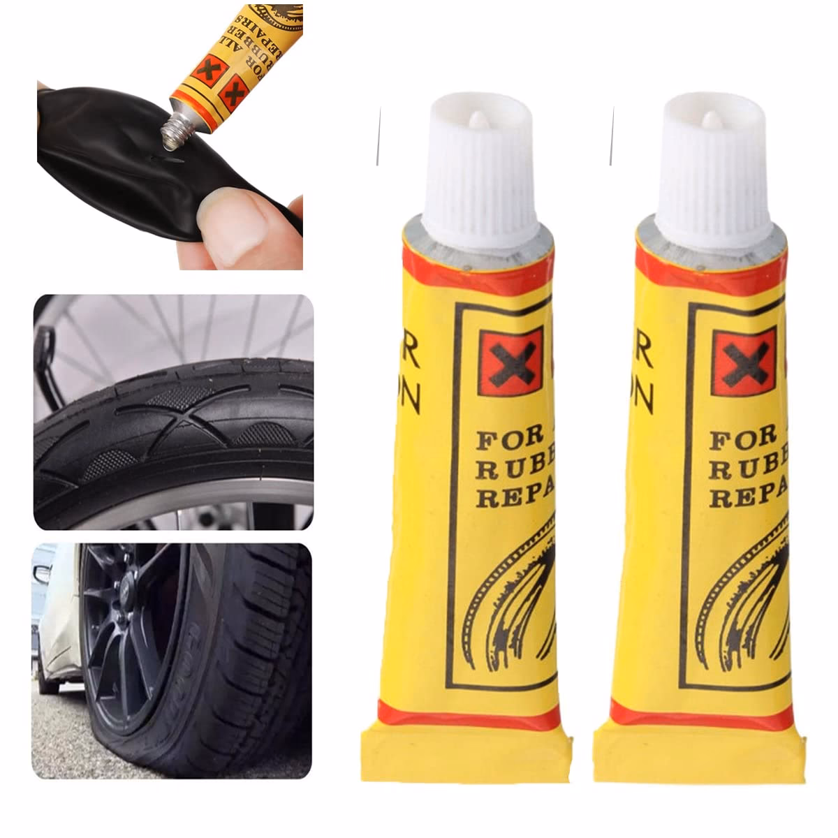 ¿Qué tipo de pegamento usas para los parches de neumáticos?