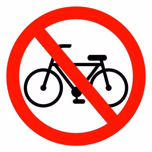 ¿Es ilegal aparcar una bicicleta en un lugar de estacionamiento?