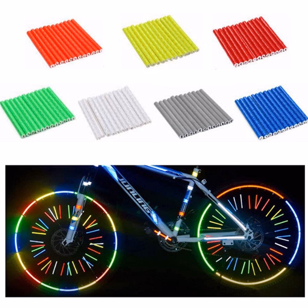 ¿Cuál es el mejor lugar para colocar reflectores en una bicicleta?