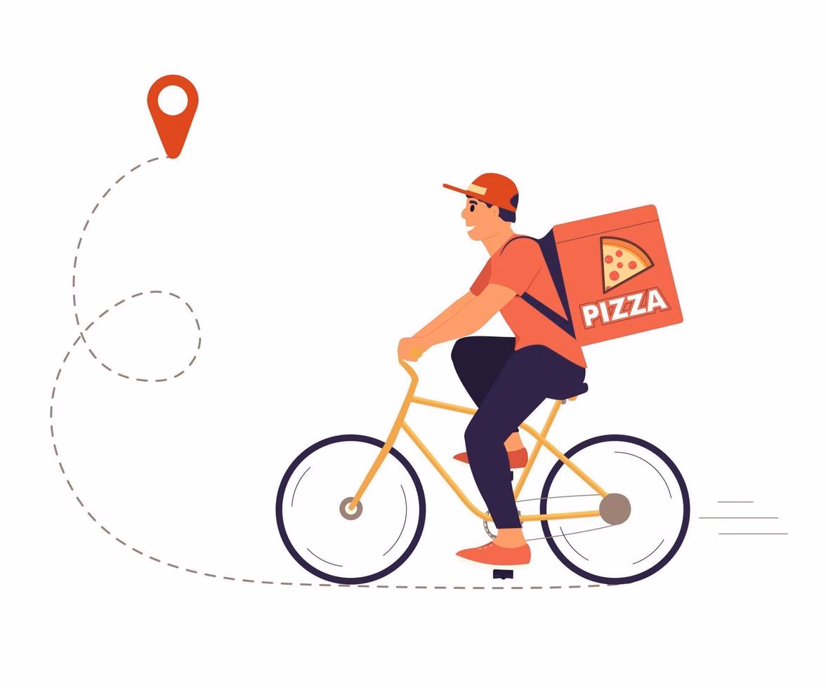 ¿Puedo hacer reparto de comida con bicicleta?