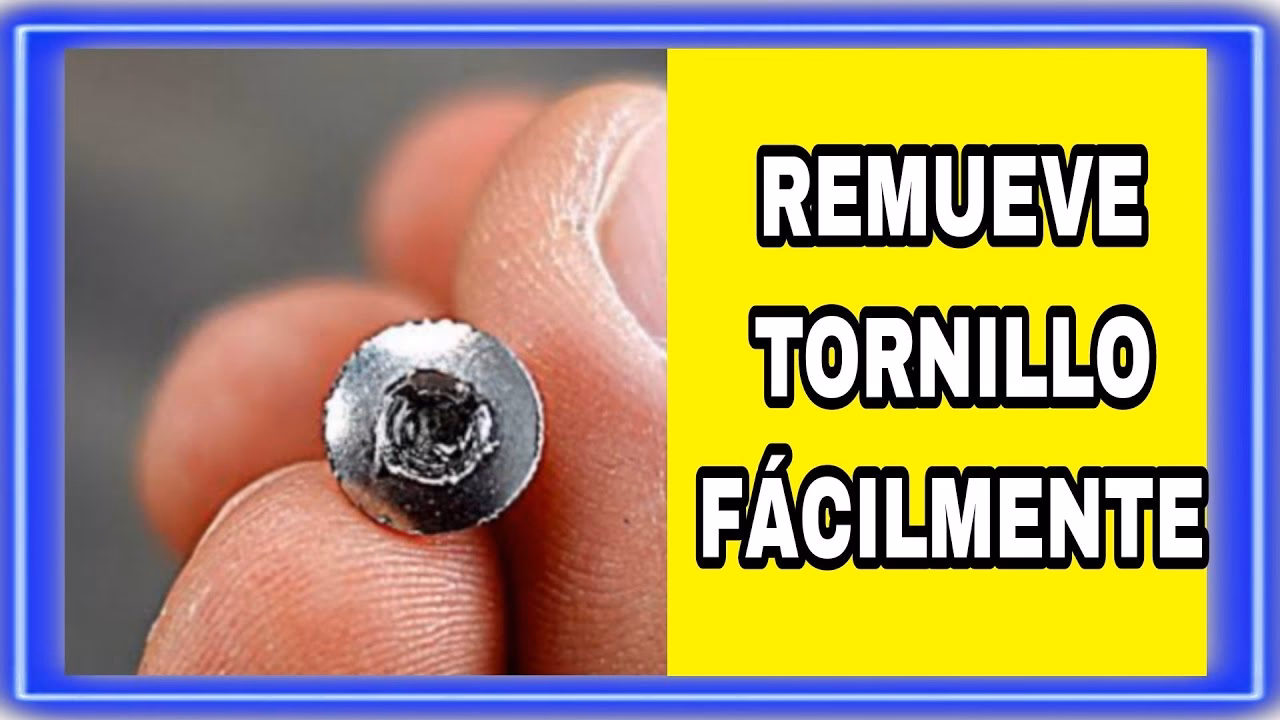 ¿Cómo quitar tornillos de cabeza redonda?