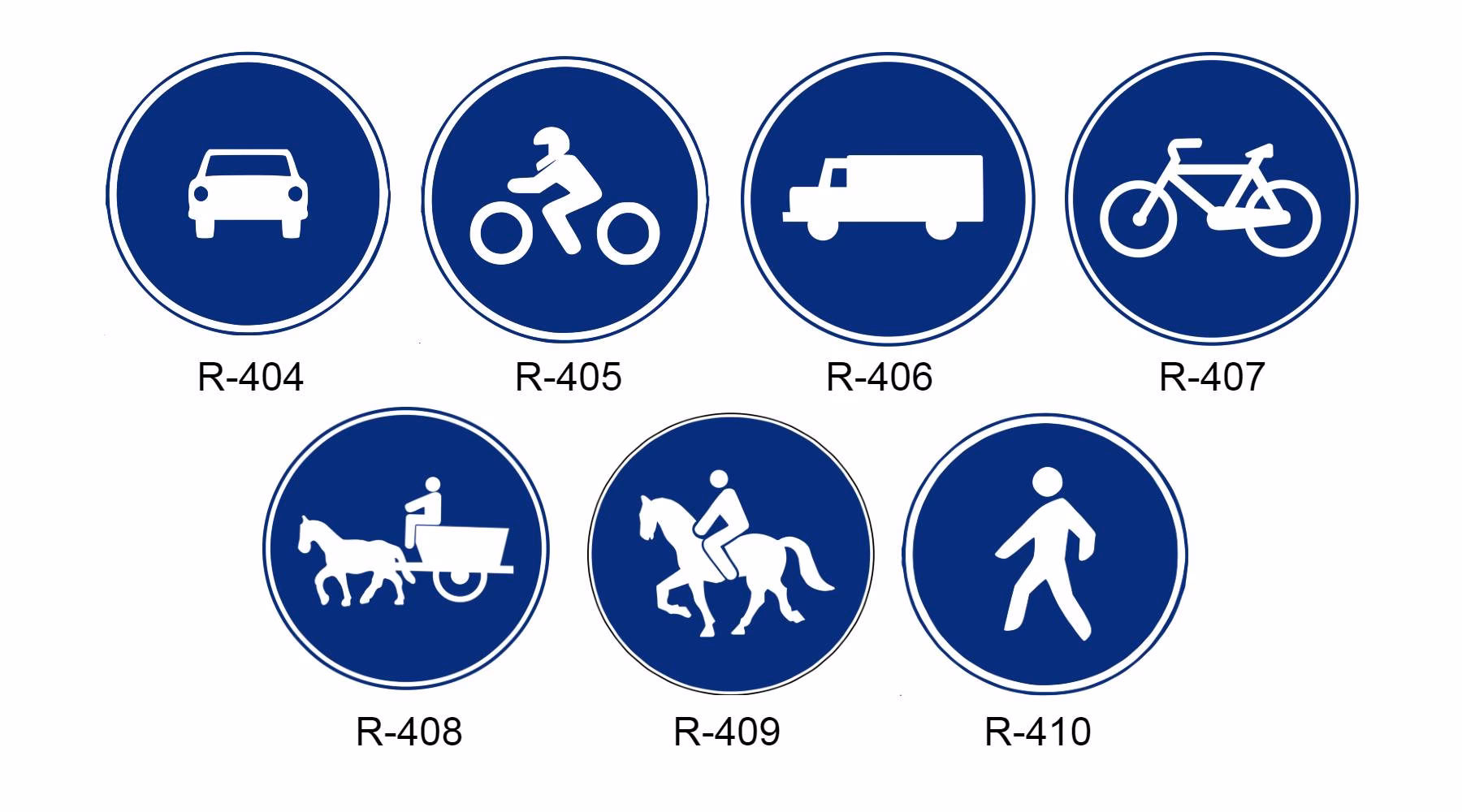 ¿Cuáles son las señales de tráfico de obligaciones?