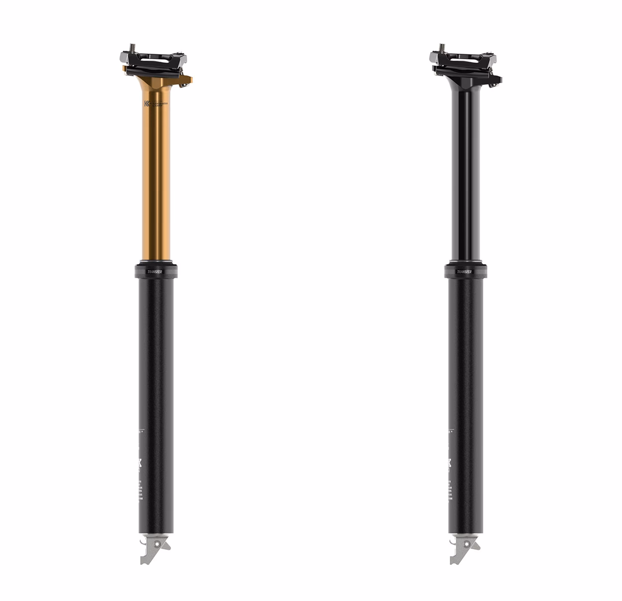 How do you insert a seatpost in Fox transfer?