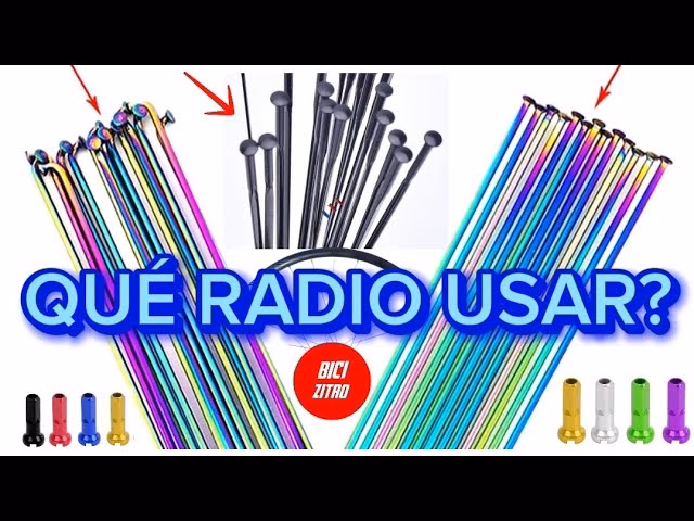 ¿Cuáles son los diferentes tipos de radios de bicicleta?
