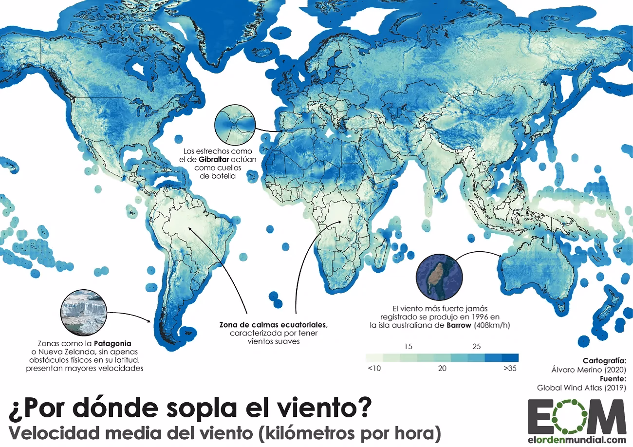 ¿Cómo saber la velocidad del viento de un lugar?