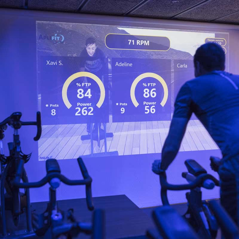 What is virtual indoor cycling?