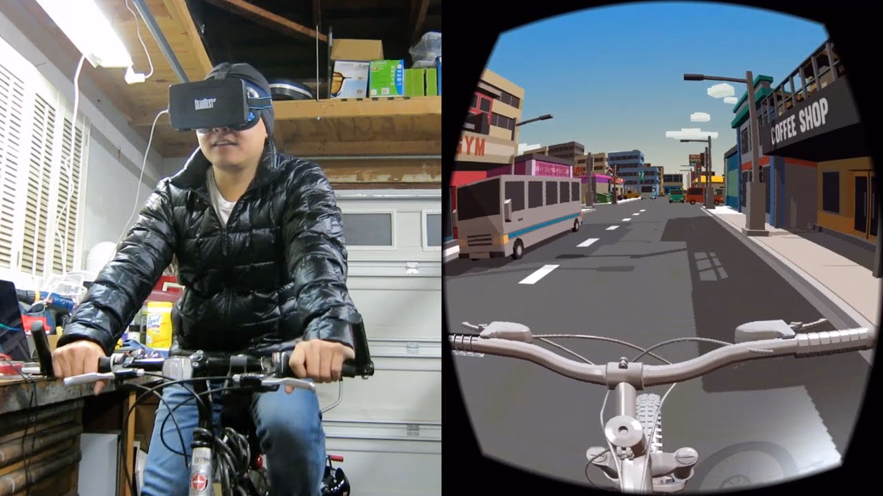 How does VR cycling work?